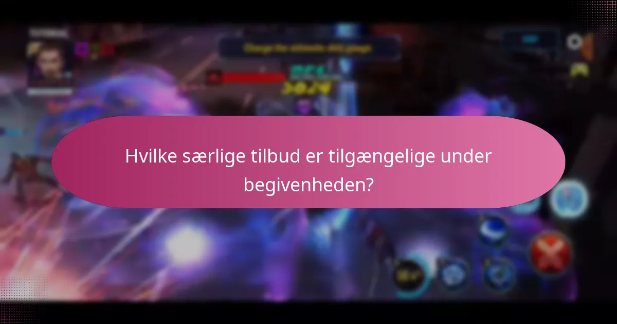 Hvilke opgraderingsmaterialer tilbydes i begivenheden?